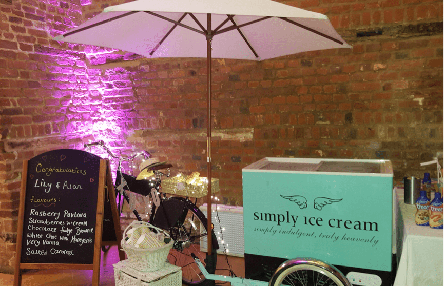 Ice Cream Cart hire decorated to suit your event.