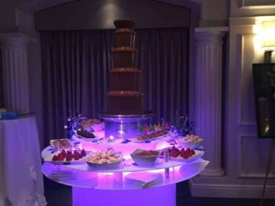 Evening-reception-Chocolate-fondue Chocolate Fountain full display London, Surrey, Berkshire