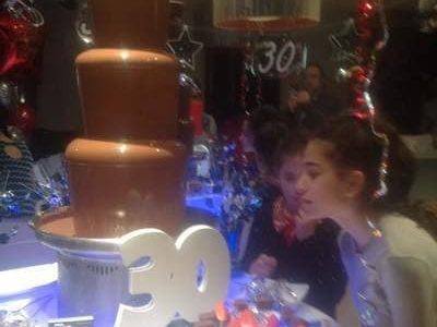 Themed-Chocolate-Fountain-for-Birthday-party Birthday Party Chocolate Fountain