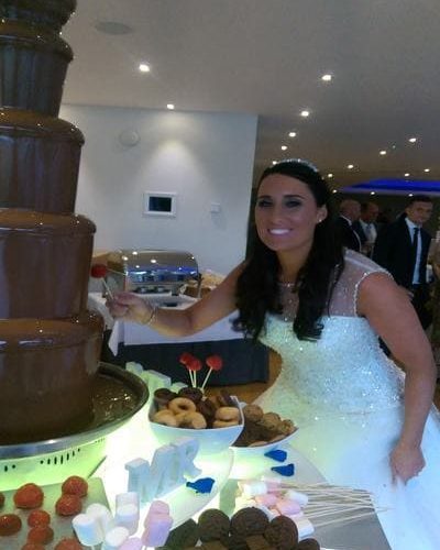 Wedding-themed-large-chocolate-fountain Wedding Chocolate Fountain