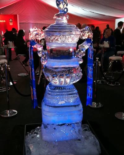 Trophy Ice Luge for party and event