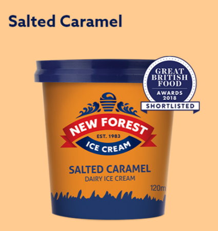 Salted Caramel 120ml Tub Ice Cream