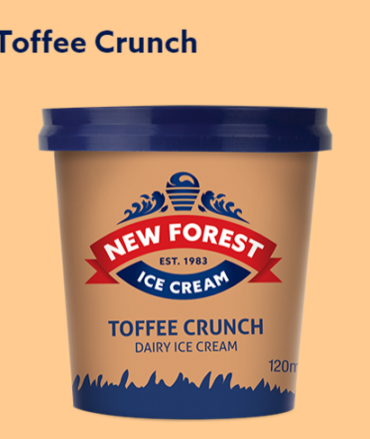 Toffee Crunch 120ml Tub Ice Cream