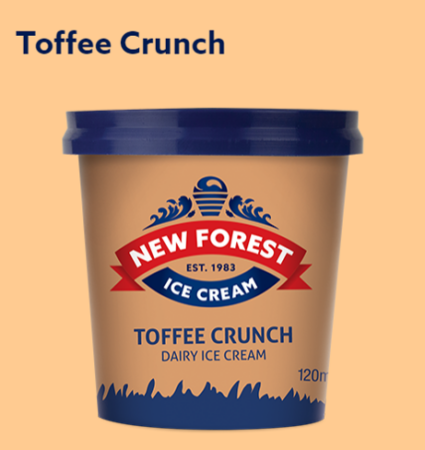 Toffee Crunch 120ml Tub Ice Cream